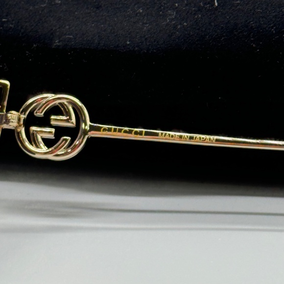 NEW GG1207SA 002 GUCCI GOLD GREY SQUARE WOMEN GUCCI SUNGLASSES - Picture 13 of 16